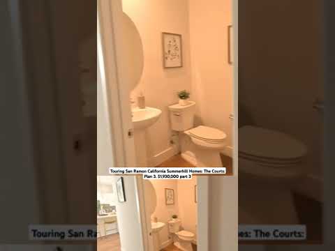 Touring San Ramon California Summerhill Homes: The Courts: Plan 3. $1,930,000 part 3