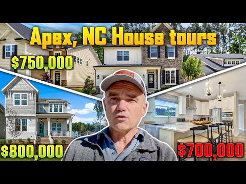 NEW House Tours APEX in Raleigh North Carolina near GREAT schools