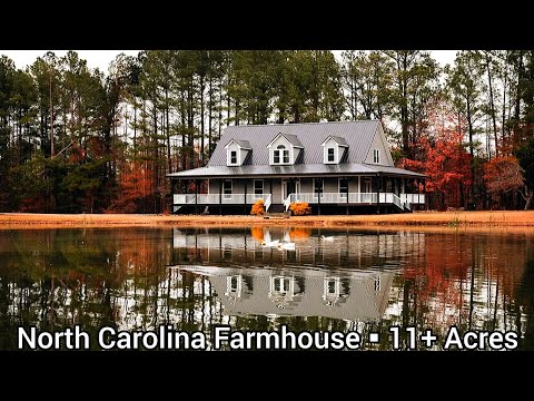 North Carolina Waterfront Homes For Sale | 11+ Acres | North Carolina Real Estate | Private Pond