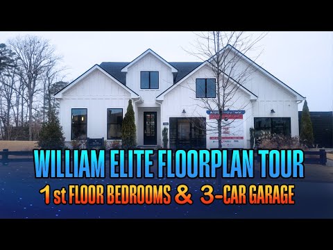 55+ Luxury Living: William Elite Floorplan Tour | 1st Floor Bedrooms & 3-Car Garage | Raleigh, NC