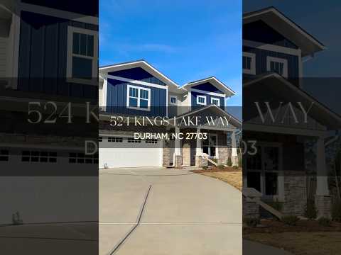 New Construction: 524 Kings Lake Way, Durham NC