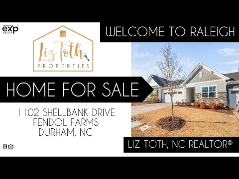 HOME FOR SALE: 1102 Shellbank Drive in Fendol Farms, a 55+ Community in Durham, North Carolina