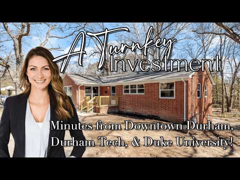 Durham NC Home for Sale | Turnkey Investment Opportunity near Duke!